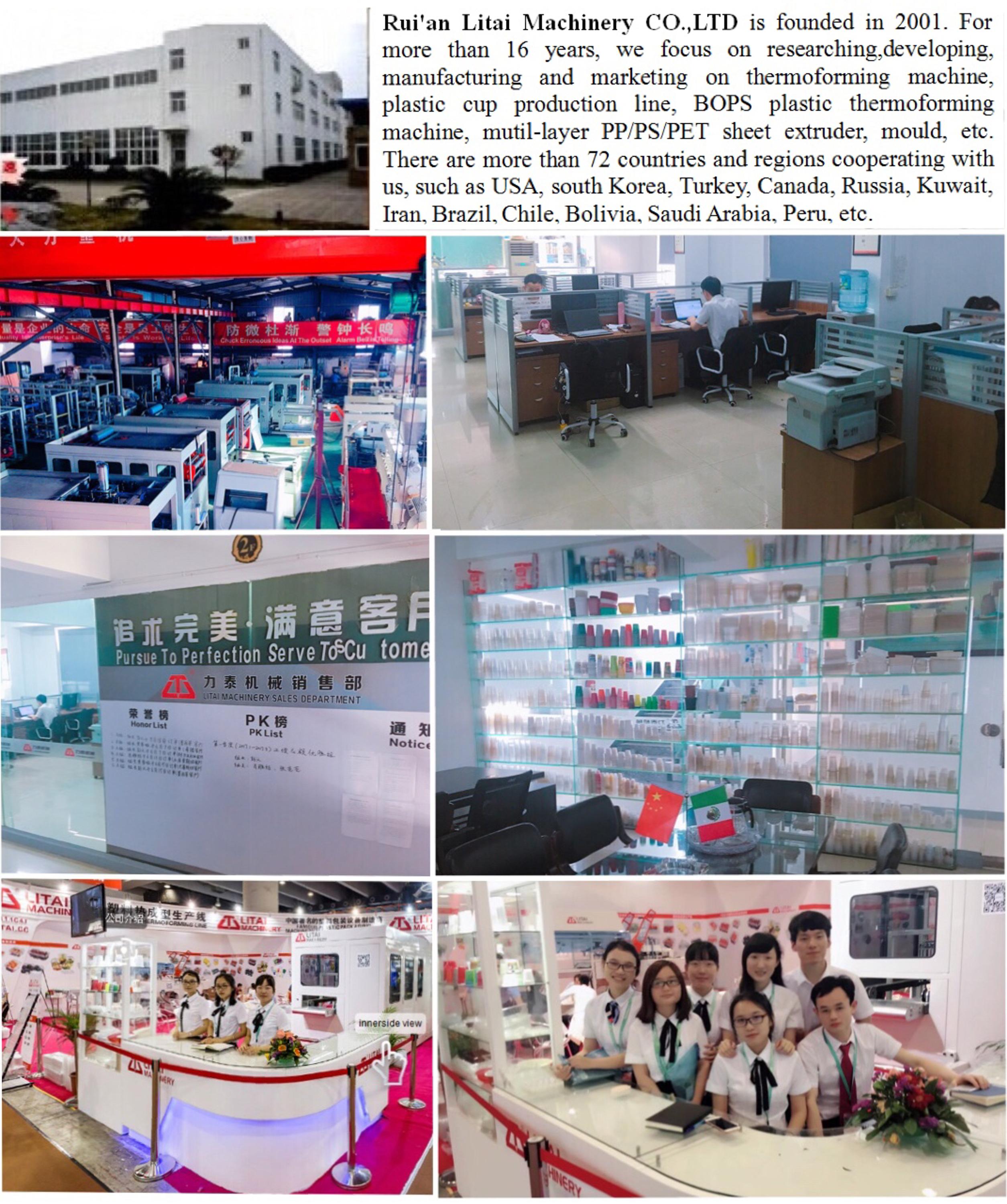 Automatic disposable food box making machine /ps foam food plate plastic machine